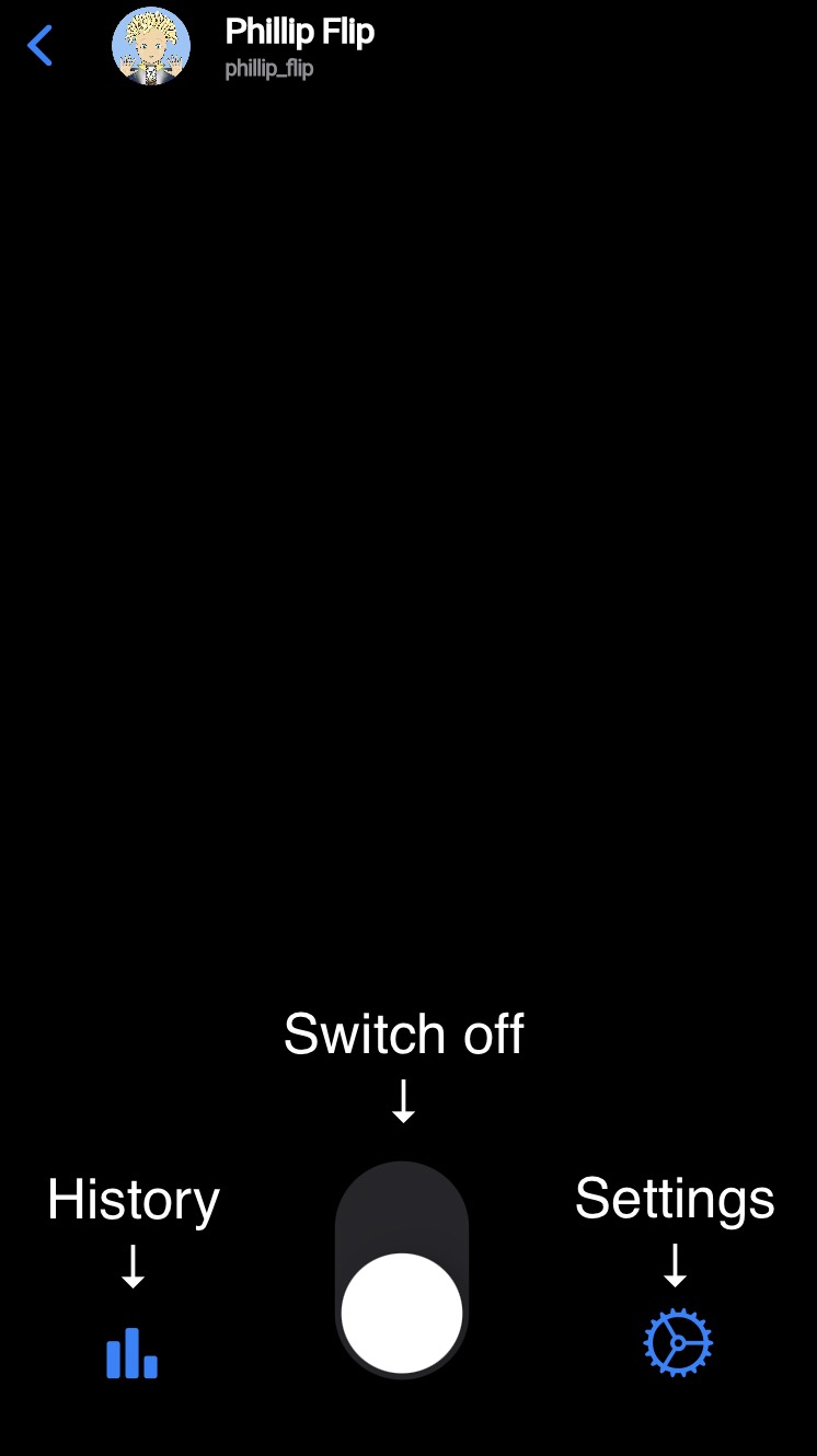 Switch off screenshot
